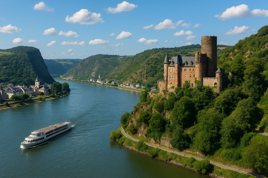 Bus- und Schifffahrt ins Rheintal